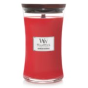 crimson berries large hourglass candle