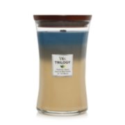 tropical oasis sand and driftwood at the beach trilogy large jar candle