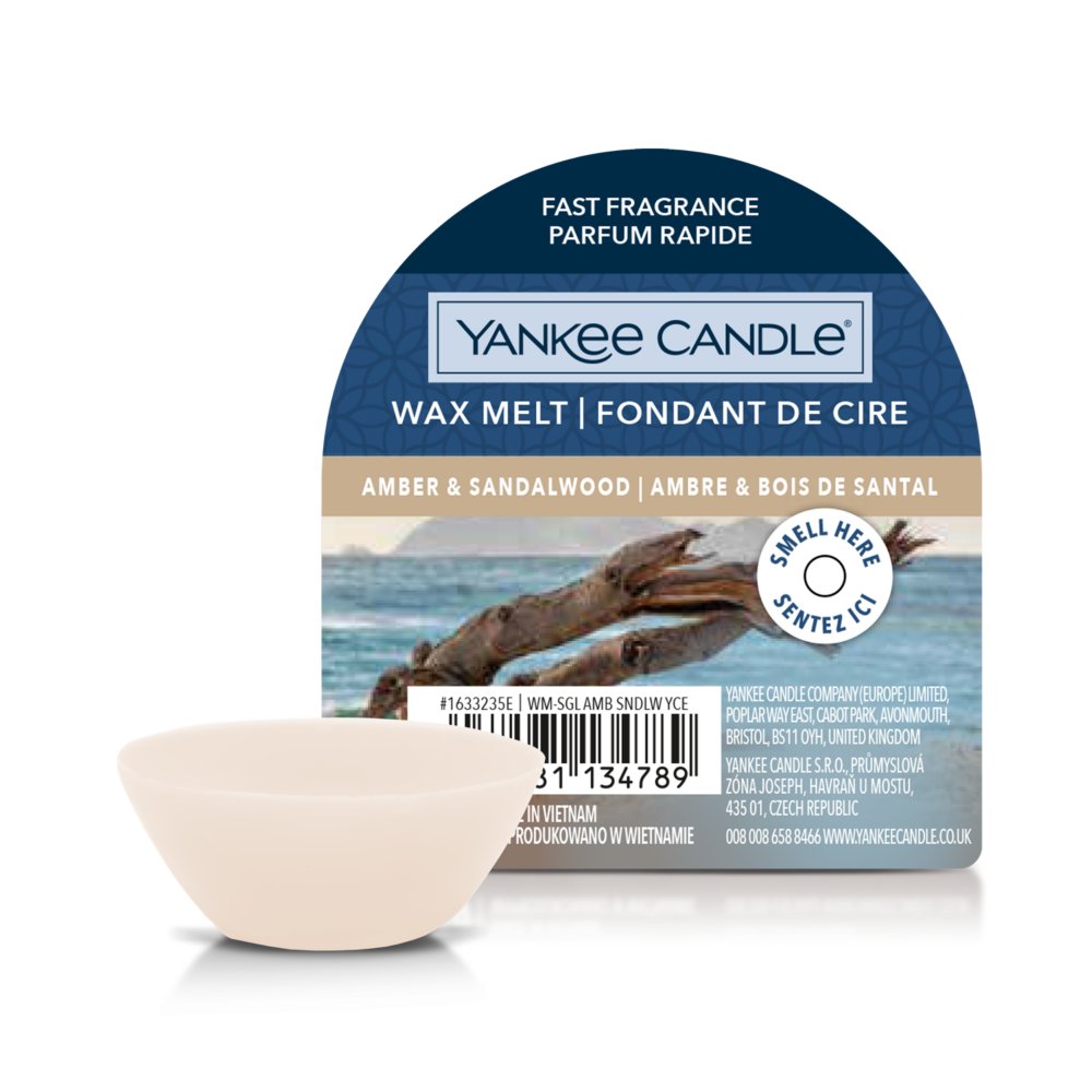 Yankee Candle Amber & Sandalwood Wax Melt