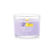 Candela Yankee candle lemon lavander 411gr viola in cera stile Yankee  candle