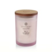 chesapeake bay candle mind and body collection joy and laughter cranberry dahlia medium jar candle