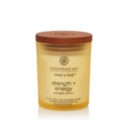 chesapeake bay candle mind and body collection strength and energy pineapple coconut small jar candle
