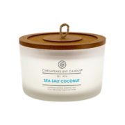 sea salt coconut 3 wick coffee table jar candle