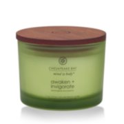 awaken invigorate lemongrass eucalyptus 3 wick coffee table jar candle