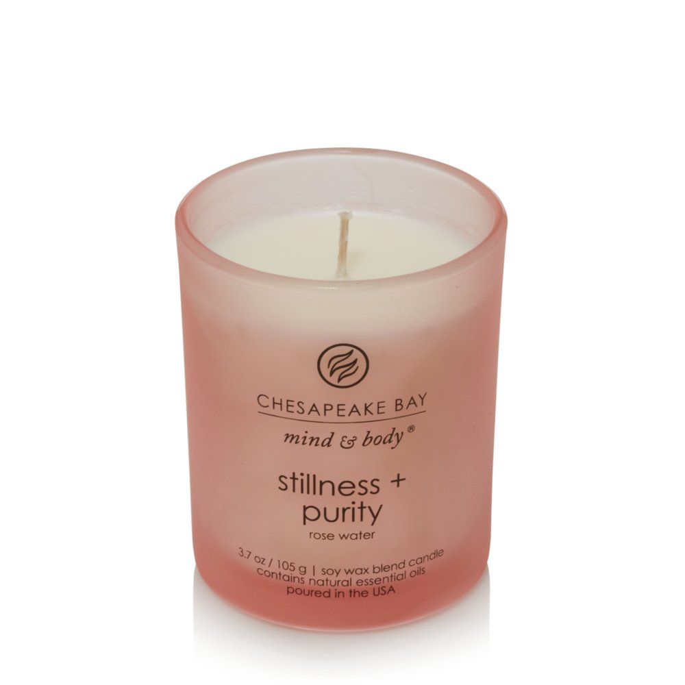 Stillness + Purity (rose water) Chesapeake Bay Candle® Small Jar - Mind &  Body