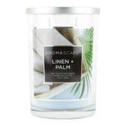 linen palm aromascape collection large jar candle