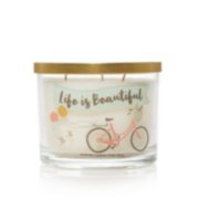 life is beautiful 3 wick jar candle