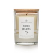 sheer jasmine half frosted jar candle