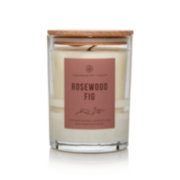rosewood fig half frosted jar candle
