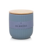 sea minerals minimalist collection medium ribbed jar candle