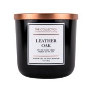 leather oak medium 2 wick tumbler candle