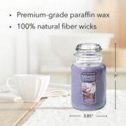 lavender vanilla original large jar candle with product information image number 3