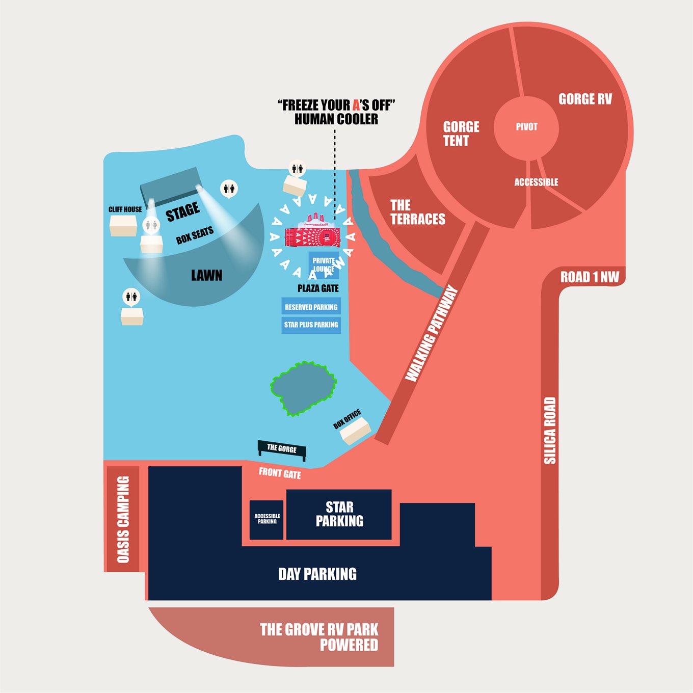 Map of the Gorge