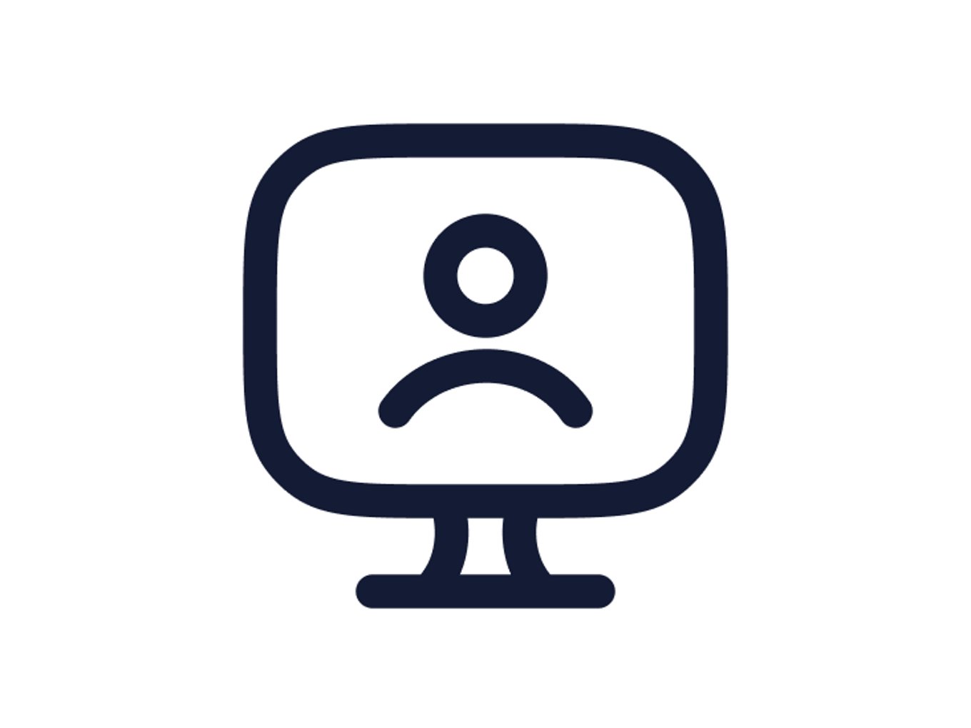 Computer and avatar icon