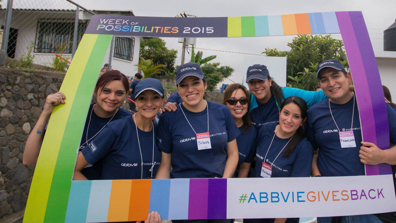 In 2015, AbbVie expanded its Week of Possibilities to transform schools and local communities in 45 countries and territories.