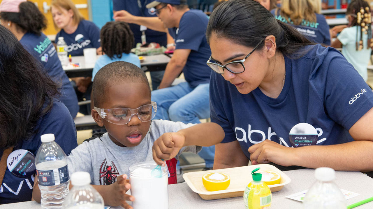 In 2022, AbbVie reignited its Week of Possibilities after a brief pause due to the pandemic with more than 13,000 volunteers in 50+ countries and territories.