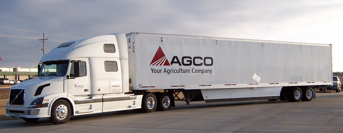 AGCO branded truck