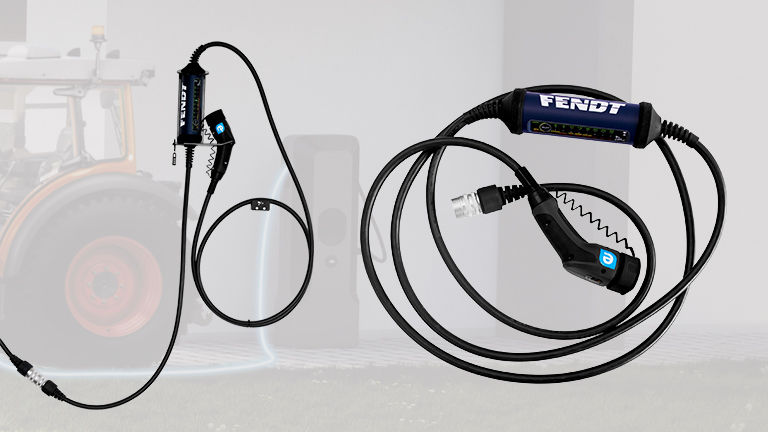 A picture of an e100 charge cable