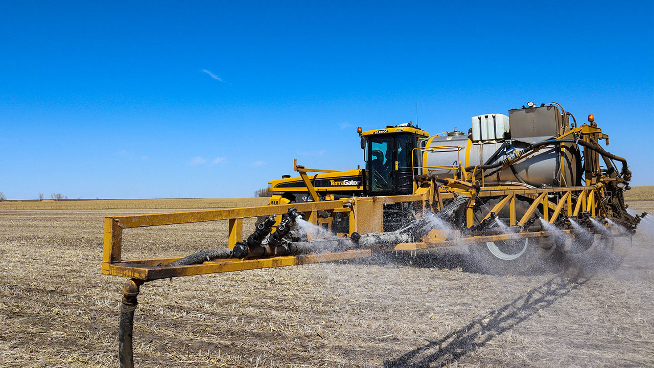 TerraGator liquid applicator in the field