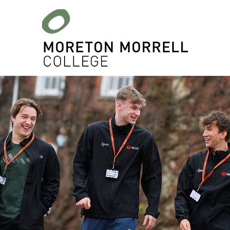 Students walking at Moreton Morrell College
