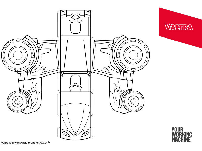 Valtra Papiertraktor