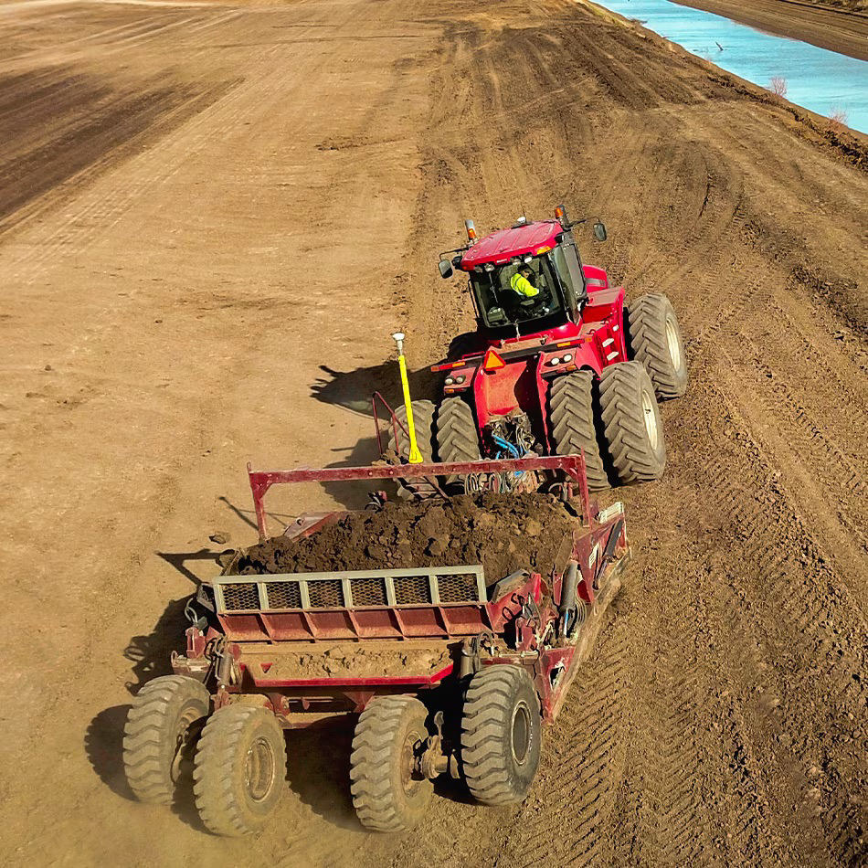 A scraper in tehe field