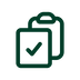 1:1 Images - clipboard-checkmark-dark-green