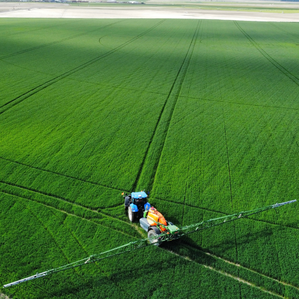 A sprayer in the field.