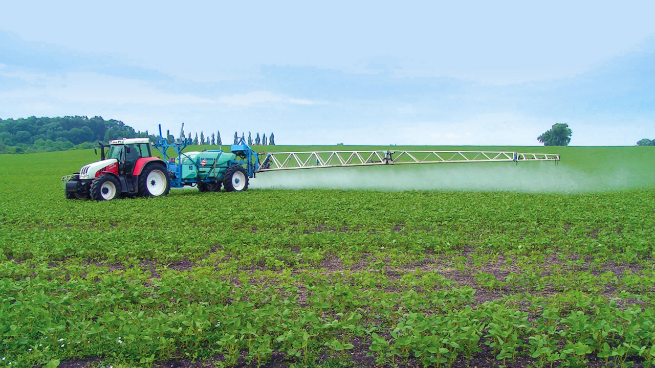 A field using precision technology on field