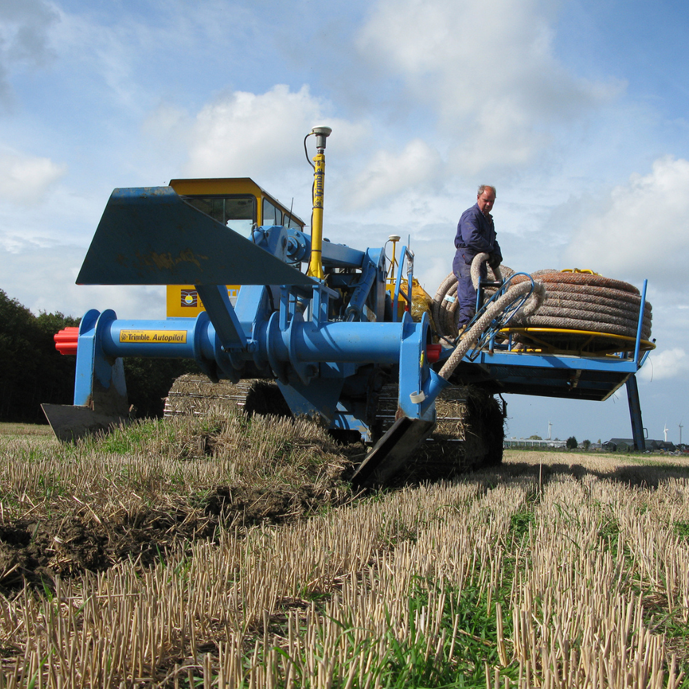 A main lies drainage tile