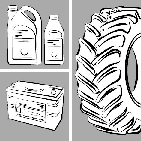 Cartoon style image of various complementary products