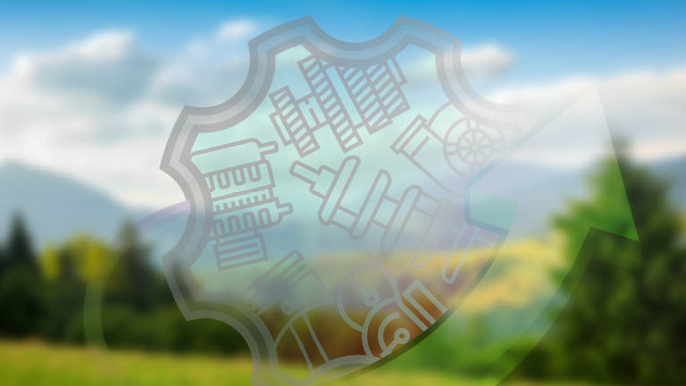 A Reman logo superimposed onto a blurry countryside picture