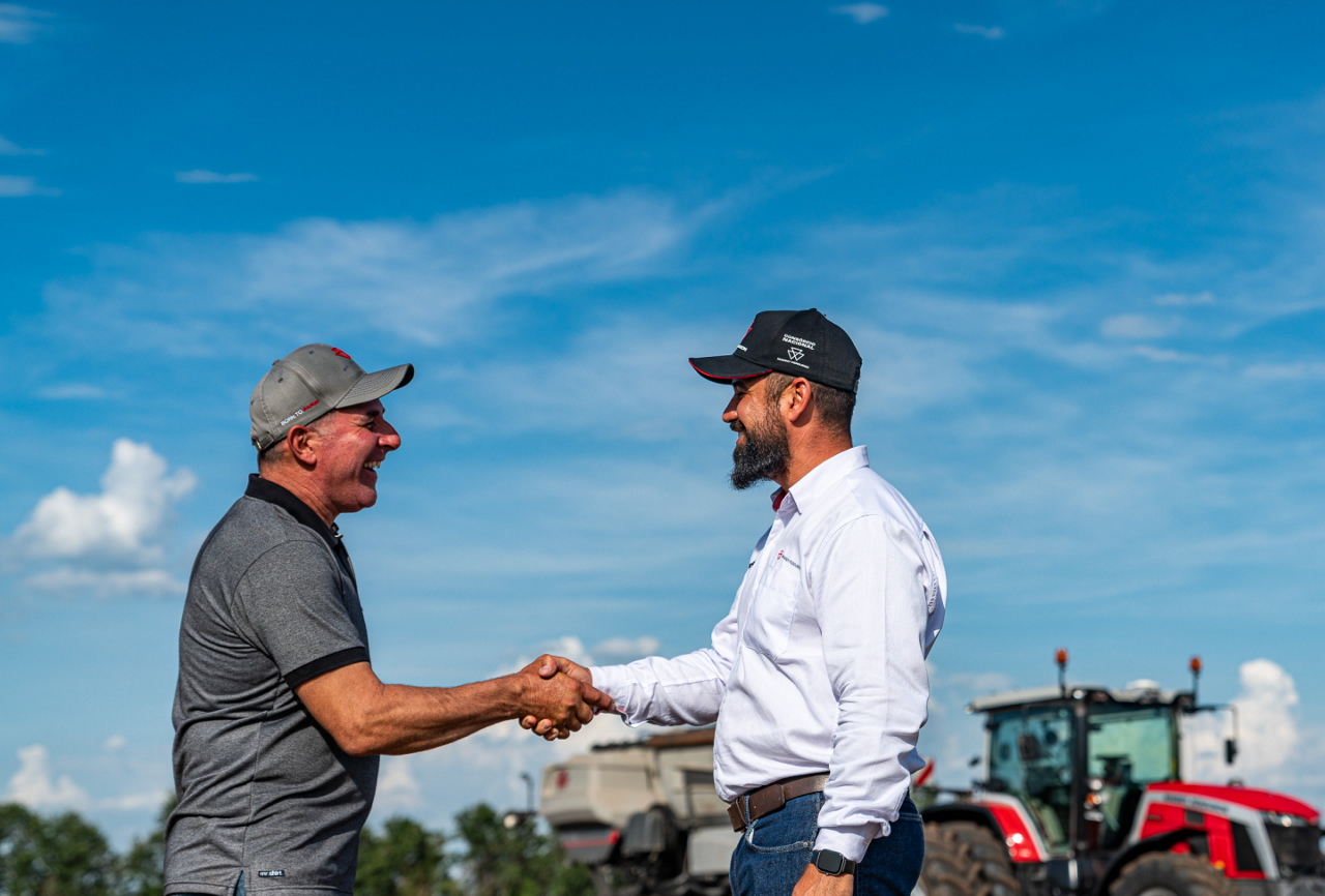 Two men shaking hands