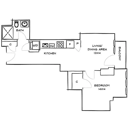 1-bedroom apartments available for rent near Mass General