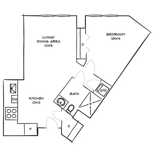 1-bedroom apartments available for rent in the Bulfinch Triangle