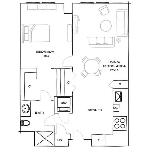 1-bedroom apartments for rent at One Canal Apartment Homes, Boston