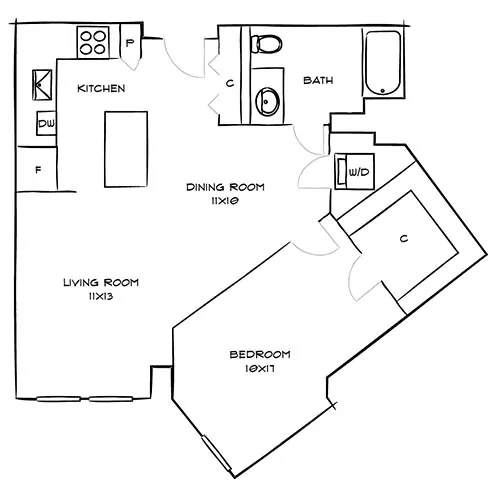 One Canal - Boston, MA - Floor Plan Diagram