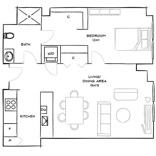 One Canal - Boston, MA - Floor Plan Diagram