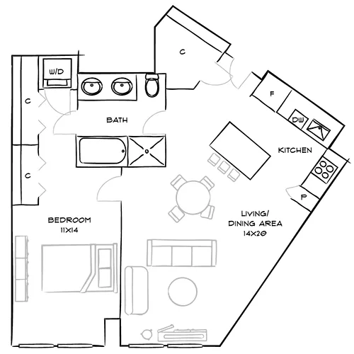 1 bedroom penthouses available for rent in Boston, MA 
