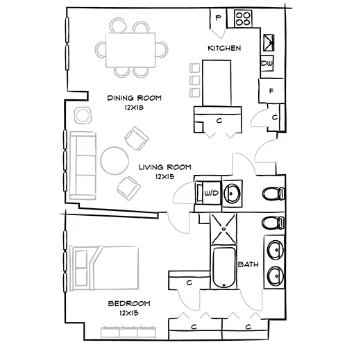 1 bedroom penthouses available for rent in Boston, MA 