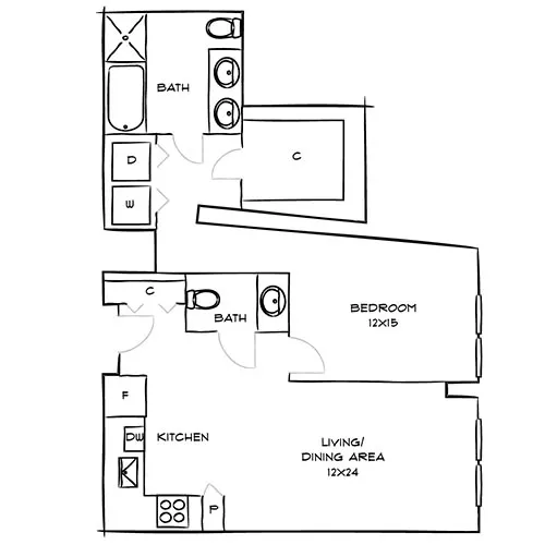 1 bedroom penthouses available for rent in Boston, MA near the North End