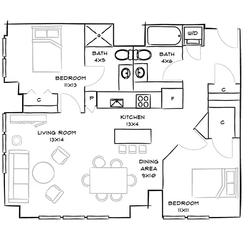 2-bedroom apartments for rent - One Canal Apartment Homes