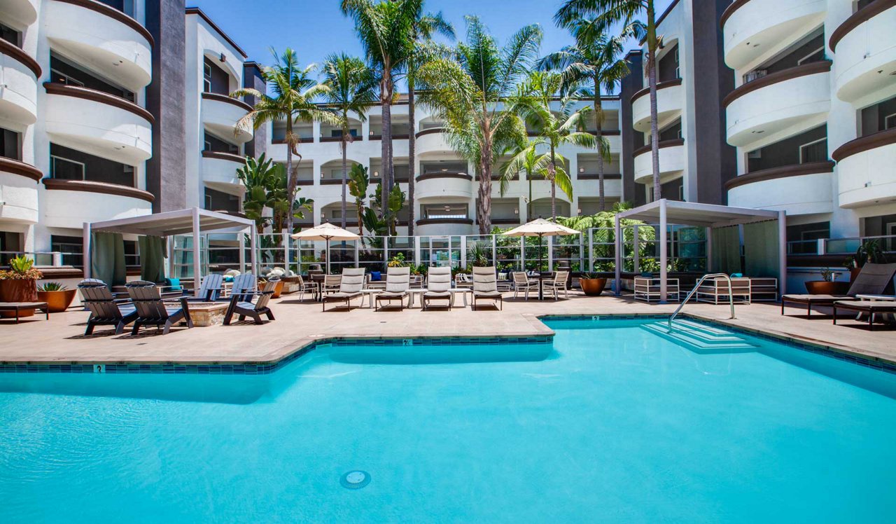 West Hollywood Apartments - Broadcast Center Apartments - Pool