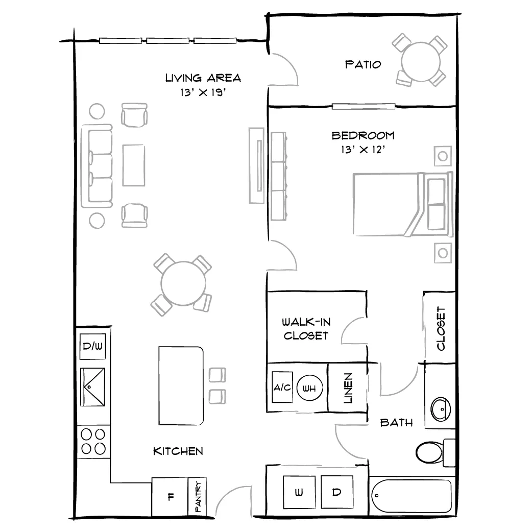 City Center on 7th - Pembroke Pines, FL - Amador Floor Plan