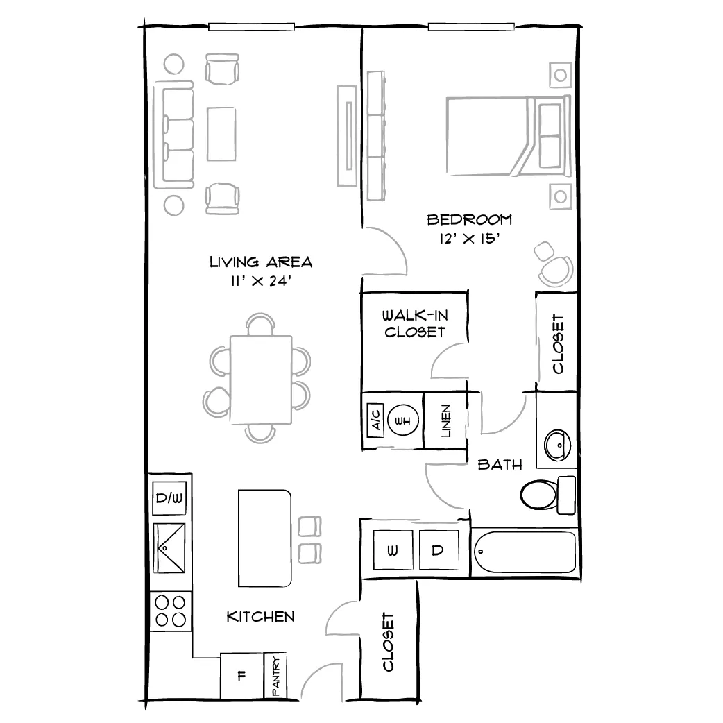 City Center on 7th - Pembroke Pines, FL - Cain Floor Plan