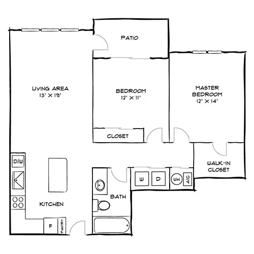 City Center on 7th - Pembroke Pines, FL - Taino Floor Plan Diagram
