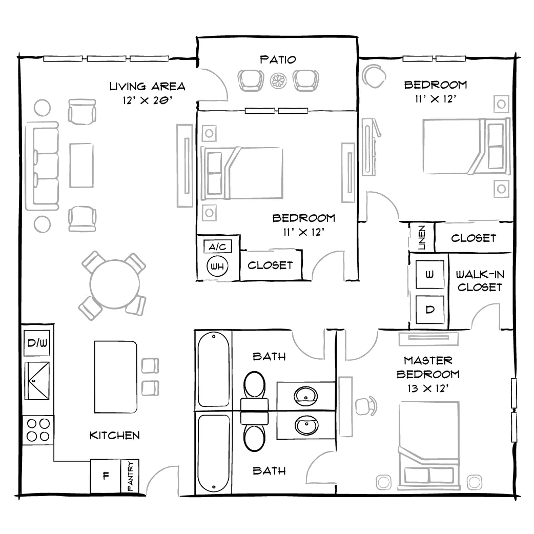 City Center on 7th - Pembroke Pines, FL - Royale Floor Plan