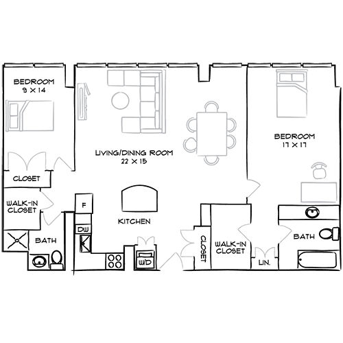 2D Diagram Furnished