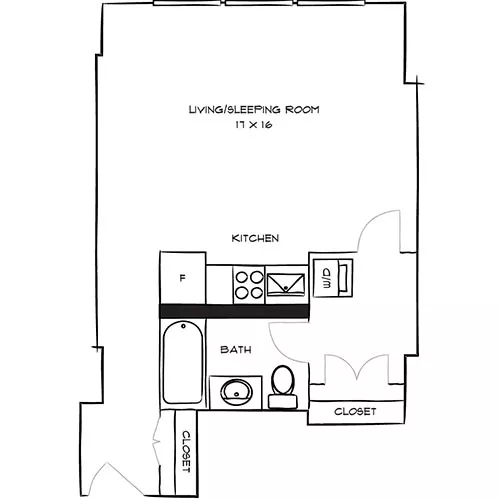 Sterling Apartments - Philadelphia, PA - Newhaven Floor Plan