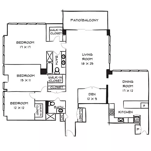 Sterling Apartments - Philadelphia, PA - Axbridge Floor Plan